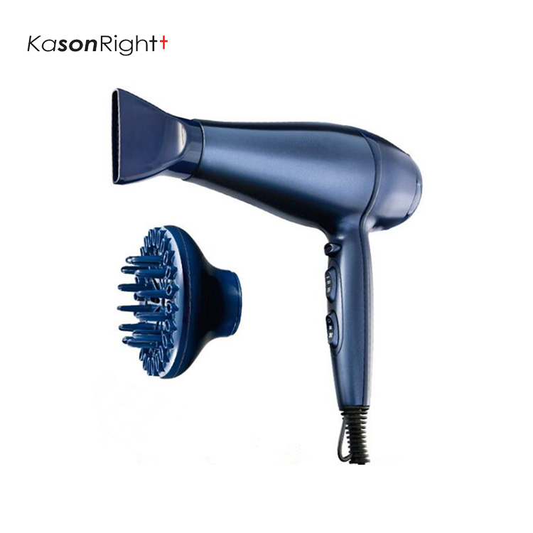 Leistungsstarker 2200-W-Wechselstrommotor mit Diffusor und Konzentrator, Cool-Shot-Styling-Funktionen, schnell blasender Profi-Haartrockner