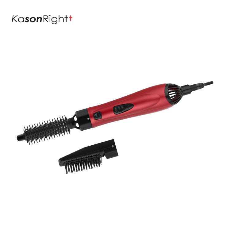 4-in-1-Haartrockner-Bürste, Heißluftbürsten-Set mit austauschbarem Zubehörkopf mit 2 Geschwindigkeiten zum Glätten, Volumengeben, Locken und Trocknen der Haare